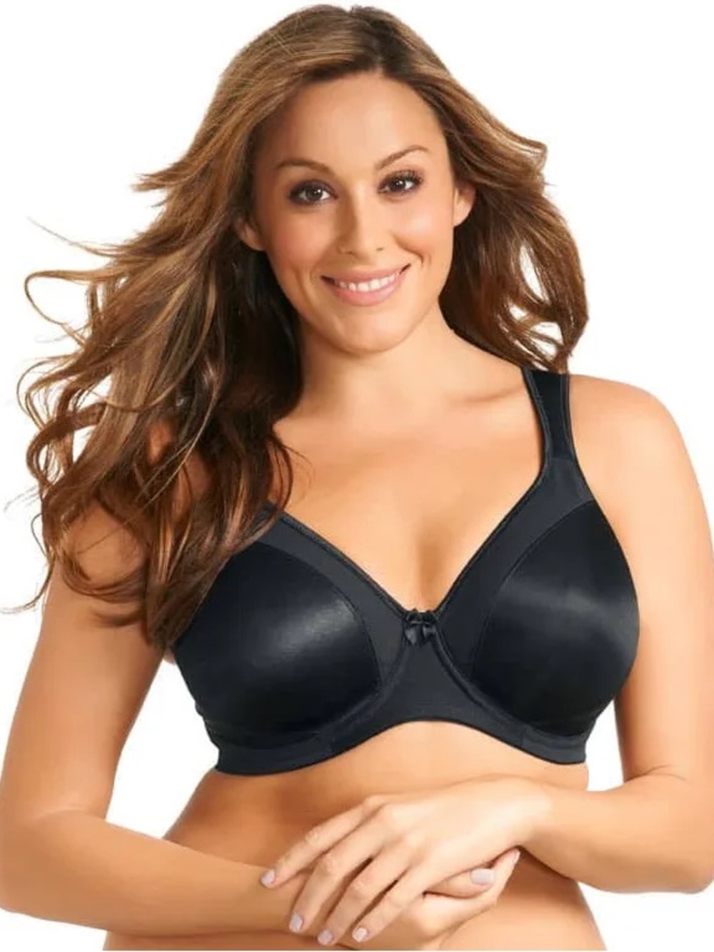 Goddess #6131 Hannah Underwire Bra Black NEW 38DD GD6131BLK Full Coverage Curvy